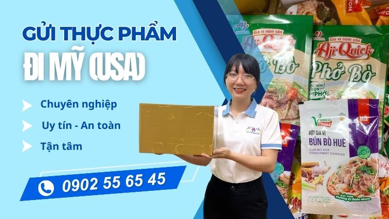 Gửi thực phẩm đi Mỹ